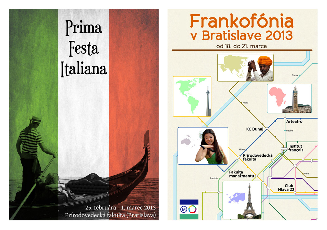 Posters for the Italian and French Language Days